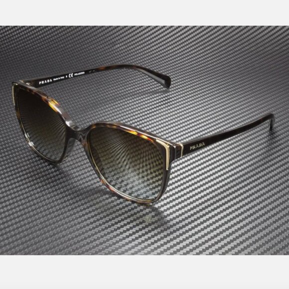 Prada Havana Polarized Brown 55 mm Women's Sunglasses - Picture 1 of 4
